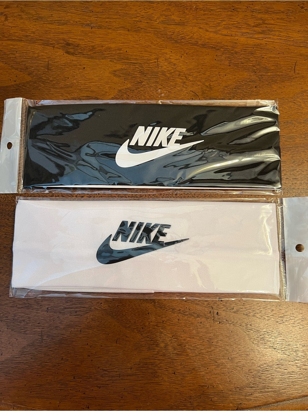 Nike Black & White Logo Headbands Set